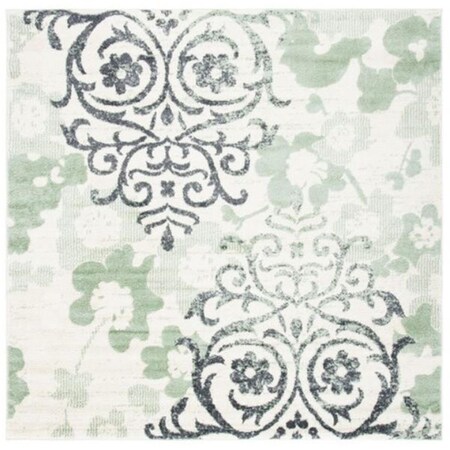 Safavieh 6 ft.-7 in. x 6 ft.-7 in. Adirondack Square Power Loomed Rug Ivory & Green ADR114Y-7SQ